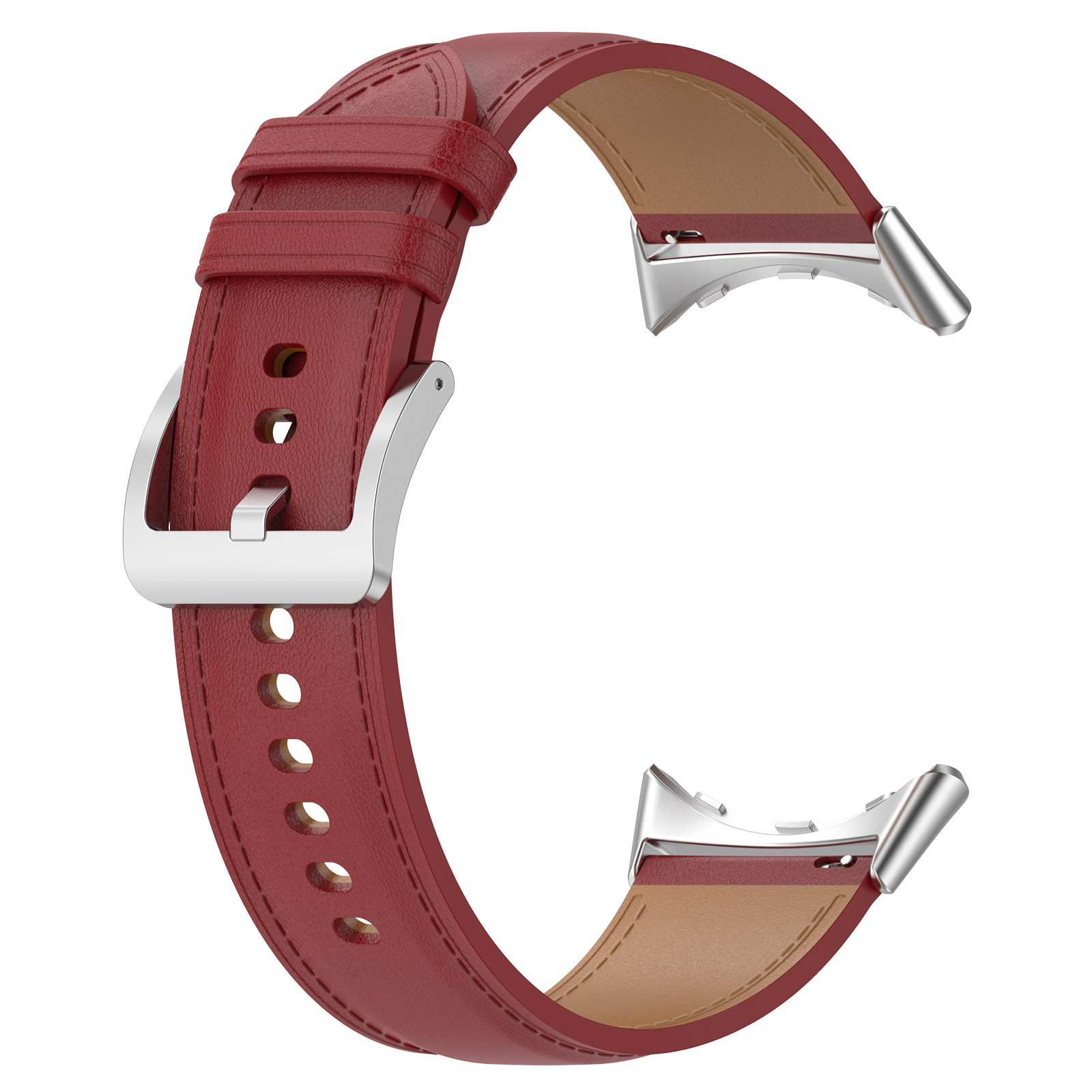 Bizon Strap Watch Casual ukazany z widokiem na front zapiętego paska